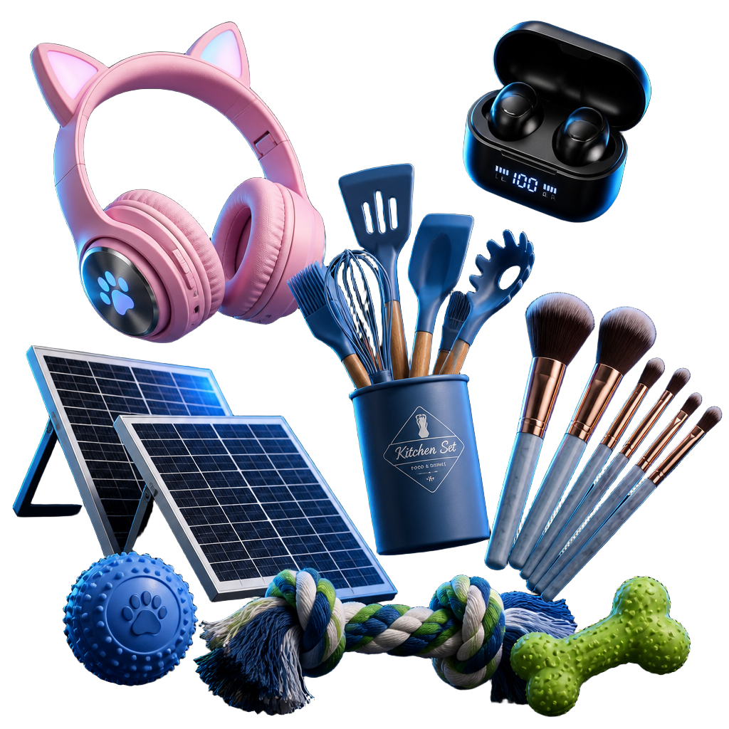 Produtos importados da China: eletrônicos, utensílios, energia solar e pet